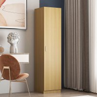 臻远 ZY-MZYG-13 简约木质小型单开门衣柜 白枫色A款单门