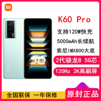 小米Redmi K60 Pro 8GB+256GB 幽芒 2代骁龙8+芯 120W快充 2K高光屏 5000毫安大电池 时尚游戏拍照智能手机