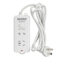 赛驰科技(SAICKG) SCC8-10844 一位5孔 一位2孔 移动式排插 (单位:个) 白