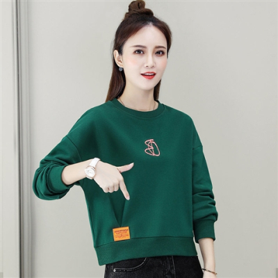 广赫短款卫衣女秋季新款韩版小个子宽松显瘦2020休闲百搭长袖上衣棉卫衣