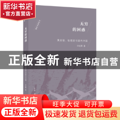 正版 无穷的困惑:黄炎培、张君劢与现代中国 许纪霖著 生活·读书·