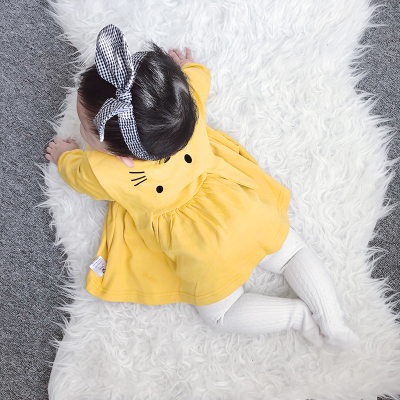 女婴儿7连衣裙子8宝宝春秋装3公主裙4洋气5女童6婴幼儿0岁1个月9