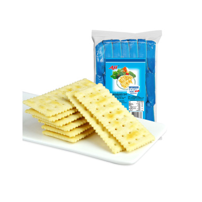 AJI酵母减盐苏打饼干472.5g 咸味苏打饼干 办公室早餐 代餐小吃品 休闲零食
