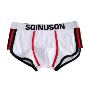 纯棉男士内裤运动平角裤大码个性潮男性感韩版青年四角短裤头夏季