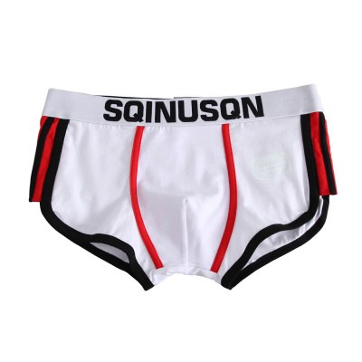 纯棉男士内裤运动平角裤大码个性潮男性感韩版青年四角短裤头夏季