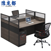 豫龙都屏风工位工型双人位张