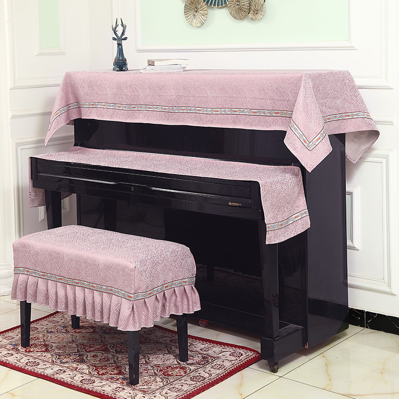 通用钢琴罩半罩简约防尘数码智能theone钢琴米魁巾盖布蒙布日式珠江