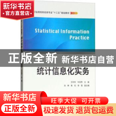 正版 统计信息化实务 王玲玲,牛欣然主编 上海财经大学出版社 97