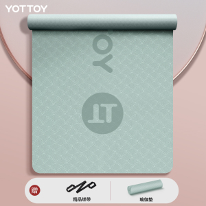 yottoy瑜伽垫女生专用防滑加宽加厚家用健身地垫子隔音减震舞蹈跳操宿舍