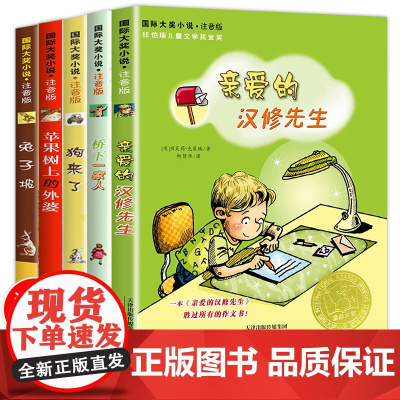 国际大奖小说5册亲爱的汉修先生注音版小学生课外阅读书籍一年级二年级读三四儿童读物6-7-8-9-12周岁故事书图书一百条