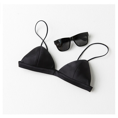 Ideamini夏季内衣女无钢圈抹胸薄背心细肩吊带美背蕾丝学生裹胸三角杯文胸抹胸