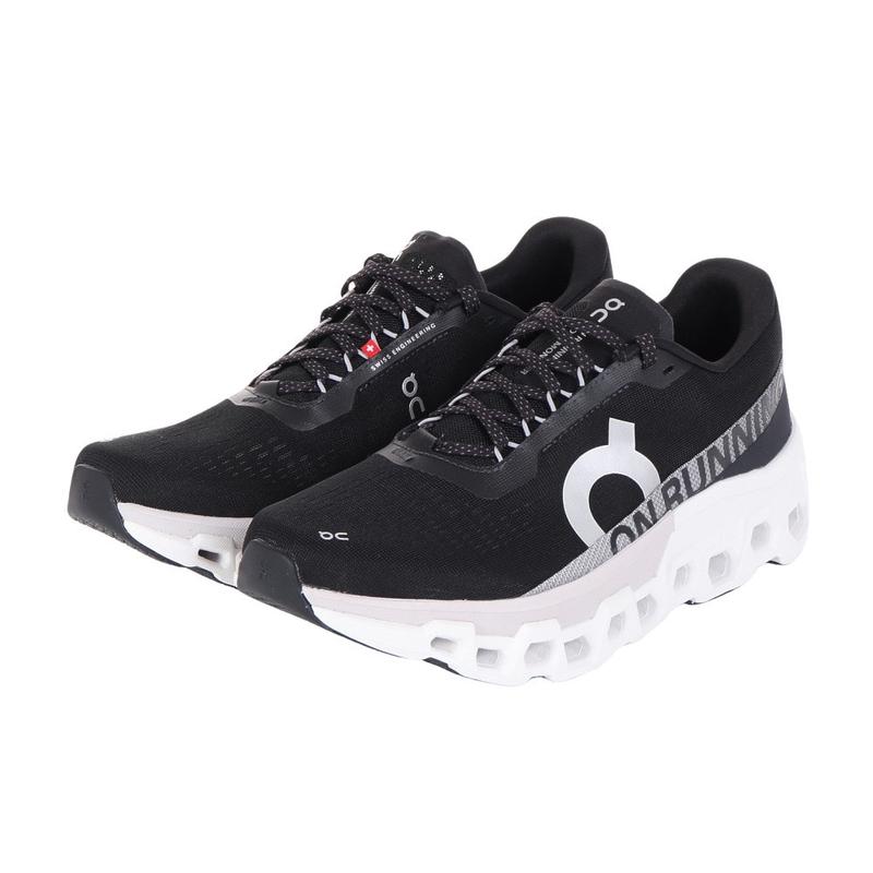 ON男士专业长跑训练缓震越野跑鞋云 monster 黑白大底回弹马拉松 jo