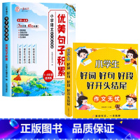 [全2册]好词好句+优美句子 小学通用 [正版]好词好句好段小学生大全 二年级三年级作文素材书注音版好开头好结尾一至六年