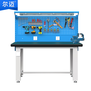 尔迈 重型钳工工作台防静电操作台工厂车间多功能维修工具台 2.1米 N款