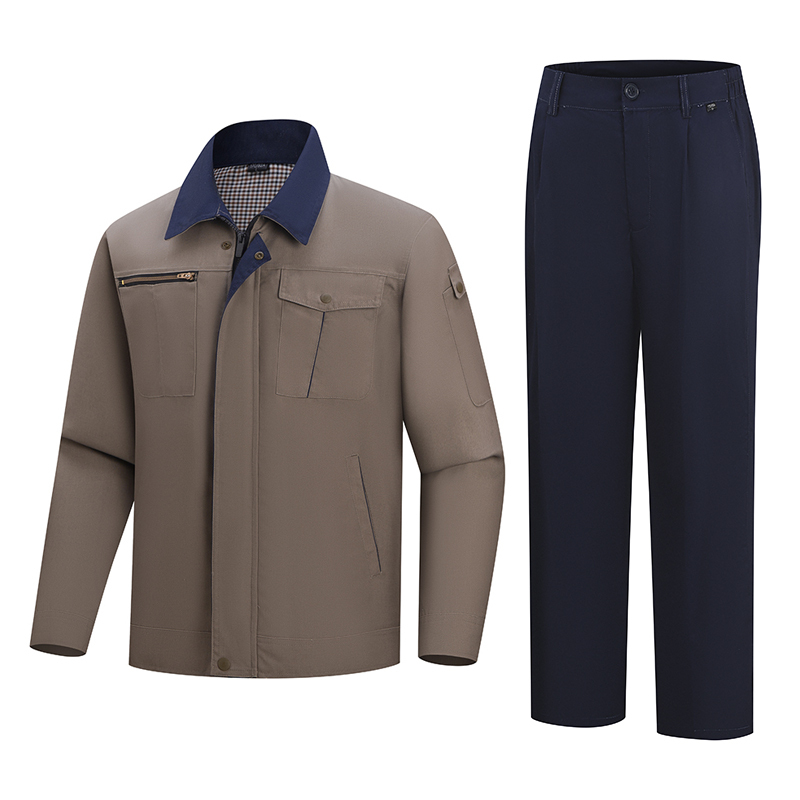 赞属 春秋装长袖套装 LZJYT-8801卡其M-4XL 套