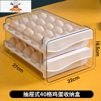 敬平鸡蛋收纳盒冰箱用抽屉式鸡蛋盒保鲜盒厨房放鸡蛋的盒子防摔鸡蛋格