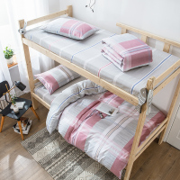 美帮汇全棉全棉枕套床单被罩宿舍 三件 套 单学少女被子六件套