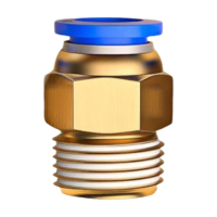 中锦科技 PC气管快速接头 接管口径8mm 螺纹1/2[4分] 个