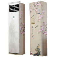 幸福派 空调罩方形柜机防尘罩保护套格力美的奥克斯海尔开机不取大3p立式方柜机罩 6813春色满园 180*55*35cm