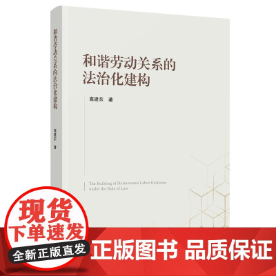 正版 和谐劳动关系的法治化建构 高建东著 人民出版社
