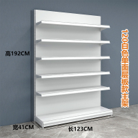 超市货架展示架商店小卖部便利店散称货架双面多层休闲食品陈列架主架 展示柜 41*192*123cm 个