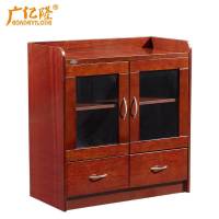 广亿隆木质茶水柜宿舍贴实木皮鞋柜餐边柜