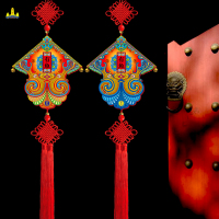 福人福地伴手礼电视墙装饰木质工艺挂件家庭挂饰入户门上中国结客厅玄关乔迁礼物暖居礼品