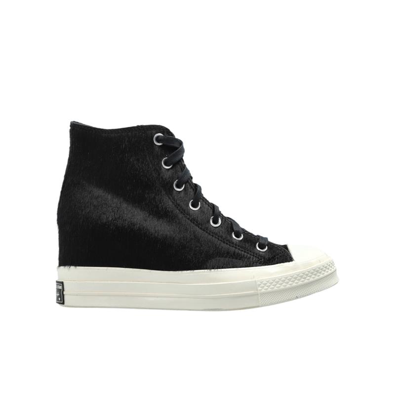 匡威(CONVERSE)女鞋圆头高帮休闲跑步鞋小牛皮拼接橡胶底舒适百搭
