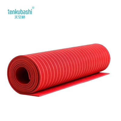 天空桥 绝缘胶皮 红色条纹5mm*1.2m*5m 10kv 卷