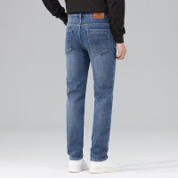 常规加绒男士加绒牛仔裤秋冬季新款修身弹力直筒商务大码男装_274