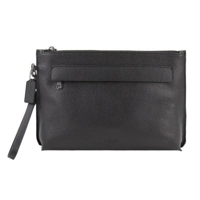 COACH蔻驰男士手拿包腕包男包手包休闲包包F28614黑色