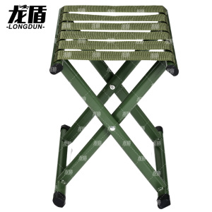 龙盾户外单人折叠椅折叠凳子马扎小凳子钓鱼椅排队军训35小号军绿
