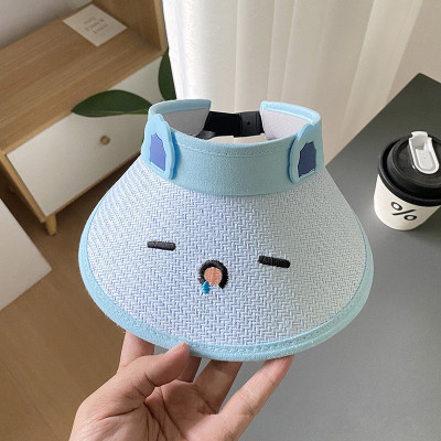 儿童帽子夏季新款奥特曼动漫空顶帽男女宝宝帅气遮阳酷卡通太阳帽