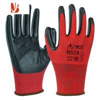 三维工匠手套耐磨工作工地防滑丁腈橡胶乳胶防水透气薄款户外作业