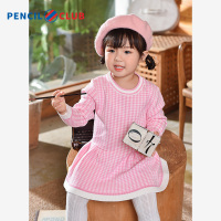 [1件3折]铅笔俱乐部童装女小童针织连衣裙加厚儿童新年装裙子秋装