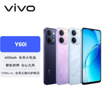 vivo Y60i 曜石黑 4GB+128GB 红外遥控 6500毫安大电池 侧边指纹 120Hz 5G全网通 双智能手机