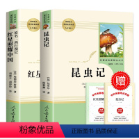 中学生文学[昆虫记+红星照耀中国] [正版]昆虫记和红星照耀中国 全套2册 八年级上册阅读课外书人民教育出版社原著法布尔