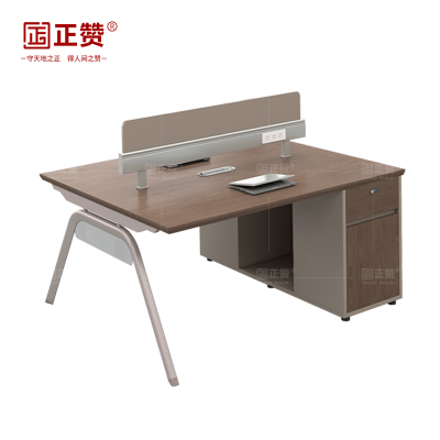 正赞 办公桌屏风工位电脑桌双人位 1200*1200*1050mm