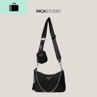 宽带斜挎包女尼龙牛津布包腋下包P家韩版2020流行新款潮NEW LAKE女斜挎包