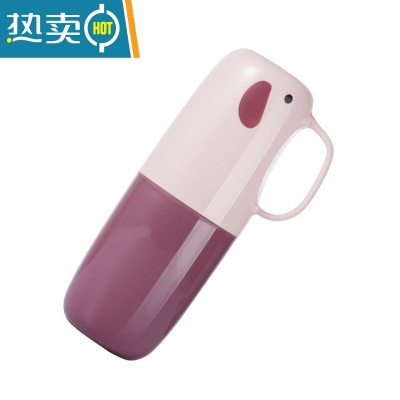 敬平旅行洗漱杯牙杯用品便携式刷牙学生套装儿童宿舍漱口女牙刷收纳盒 粉色