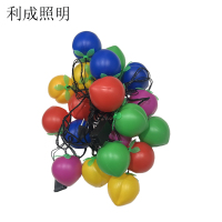 利成照明 LED灯笼串 10米20灯 桃子款