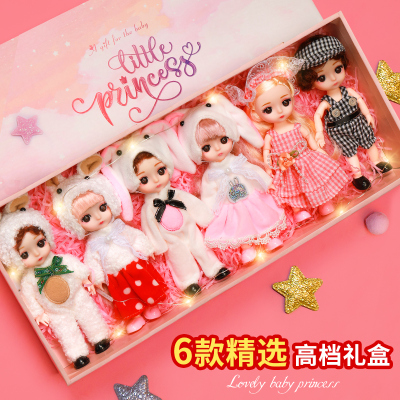 迷你菲妮朵儿芭比换装洋娃娃礼盒套装六一儿童节生日礼物小女孩过家家玩具女童公主女生小伶玩具3-9岁