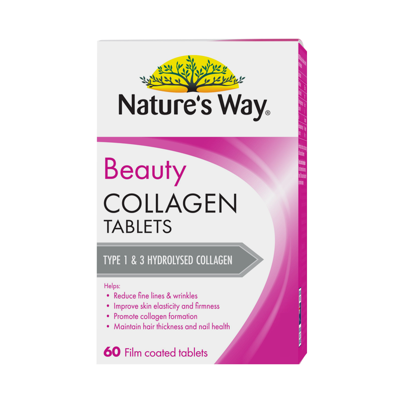 Nature's Way澳萃维佳思敏胶原蛋白片紧致水润肌肤水解胶原蛋白 膳食营养补充剂