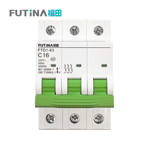 福田 小型断路器空开 家用空气开关小型断路器不带漏保 3P16A 单位:个