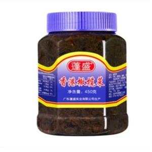 蓬盛橄榄菜 450g*12瓶(整箱)潮汕特产下饭菜酱腌菜大瓶装开胃菜