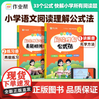 104节名师视频]2024新版作业帮小学语文阅读理解公式法2册小学生三四五六年级阅读理解专项强化训练书语文阅读提升真题训