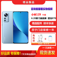 [二手9成新]小米12X 蓝色 8G+256G 全网通安卓手机 6.28英寸曲面屏骁龙870双卡拍照娱乐备用5G手机
