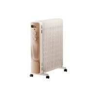 美的油汀立式取暖器家用电暖器13片恒温油丁电暖气片卧室客厅大面积2200W全屋节能省电烘衣加湿防烫NY2213-18GW