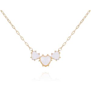 盖尔斯(GUESS)项链三心金饰轻奢优雅日常佩戴简约精致 initial