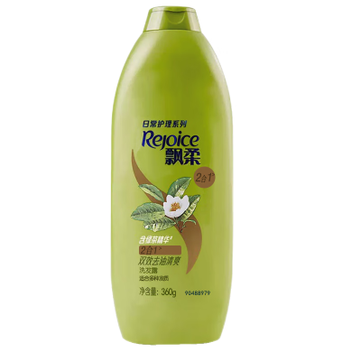 飘柔家庭日常护理绿茶长效清爽去油洗发水 双效去油清爽型洗发露360g 新老包装随机发货